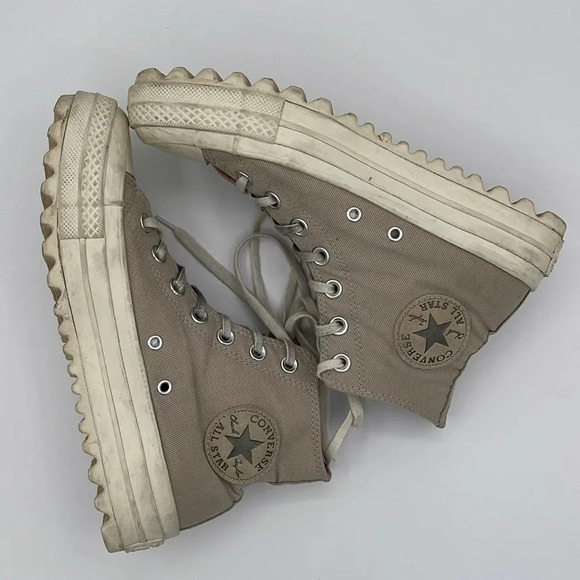 Converse Chuck Taylor All Star Lift Ripple High Tops, beige - Picture 7 of 11